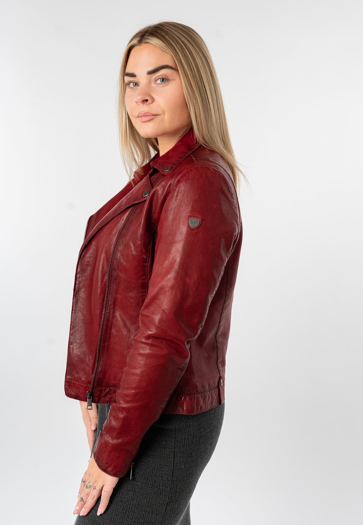 Lederjacke 1101-0897 red