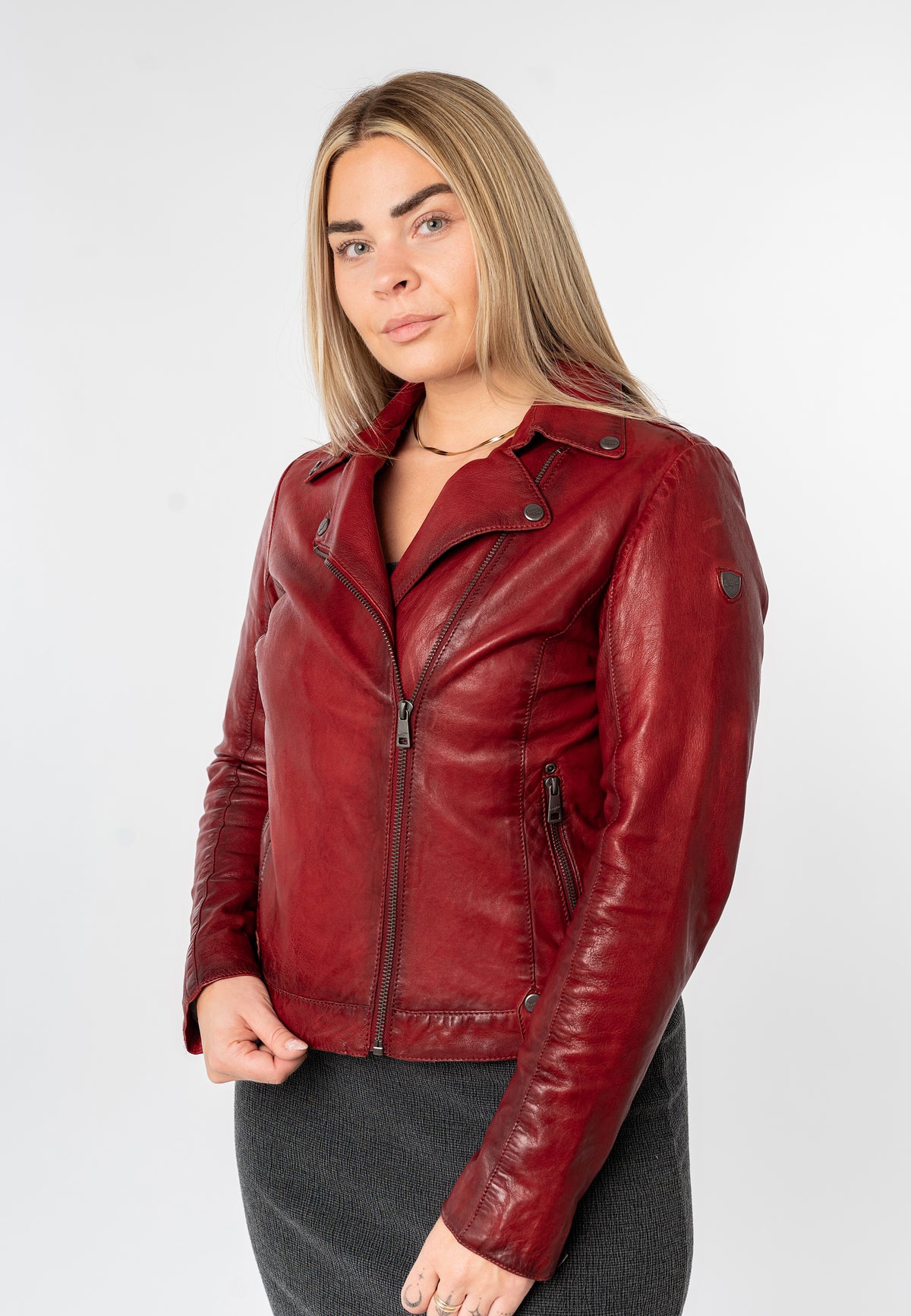 Lederjacke 1101-0897 red