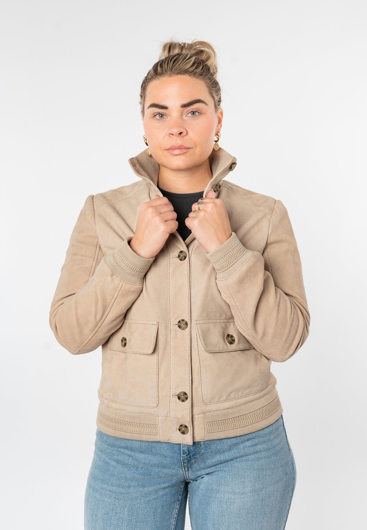 Lederjacke 1101-0900 cream