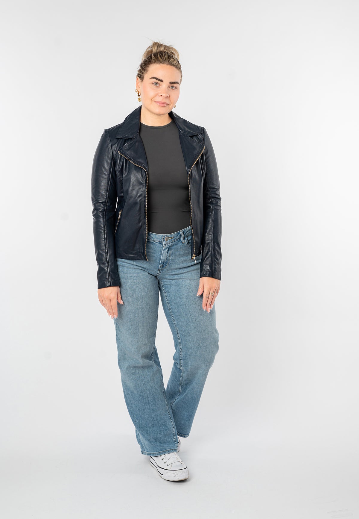 Lederjacke 1101-0902 navy