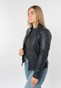 Lederjacke 1101-0917 storm blue