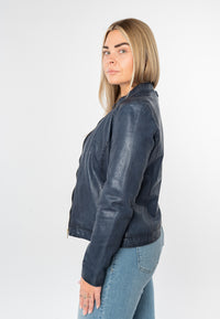 Lederjacke 1101-0919 blue