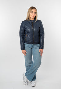 Lederjacke 1101-0919 blue