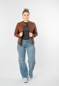 Lederjacke 1101-0919 cognac