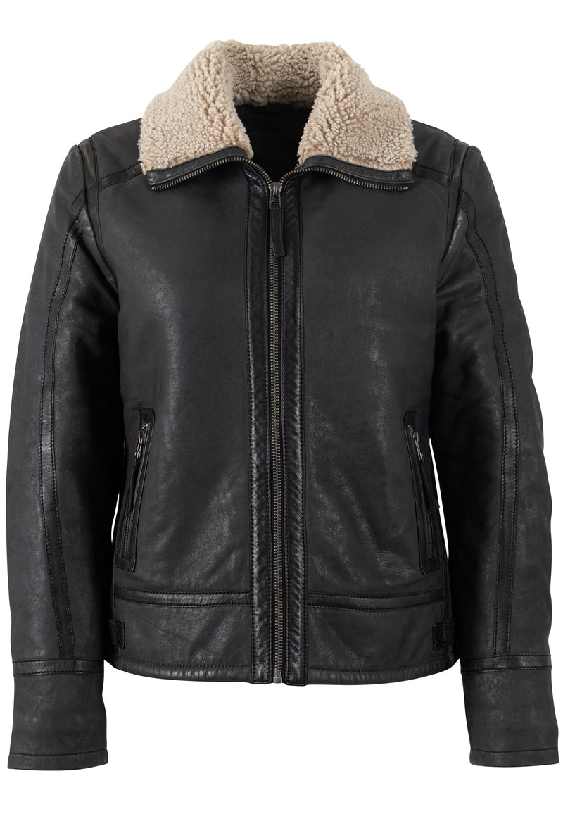 Lederjacke 1101-0750 anthracite