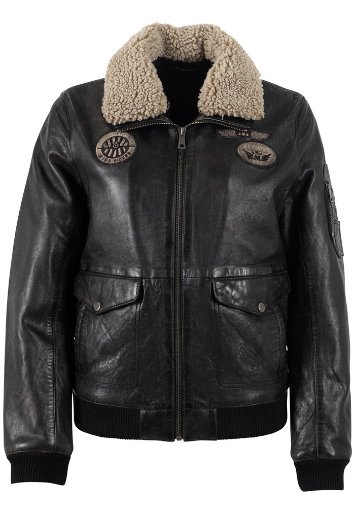 Lederjacke 1101-0758 vintage black