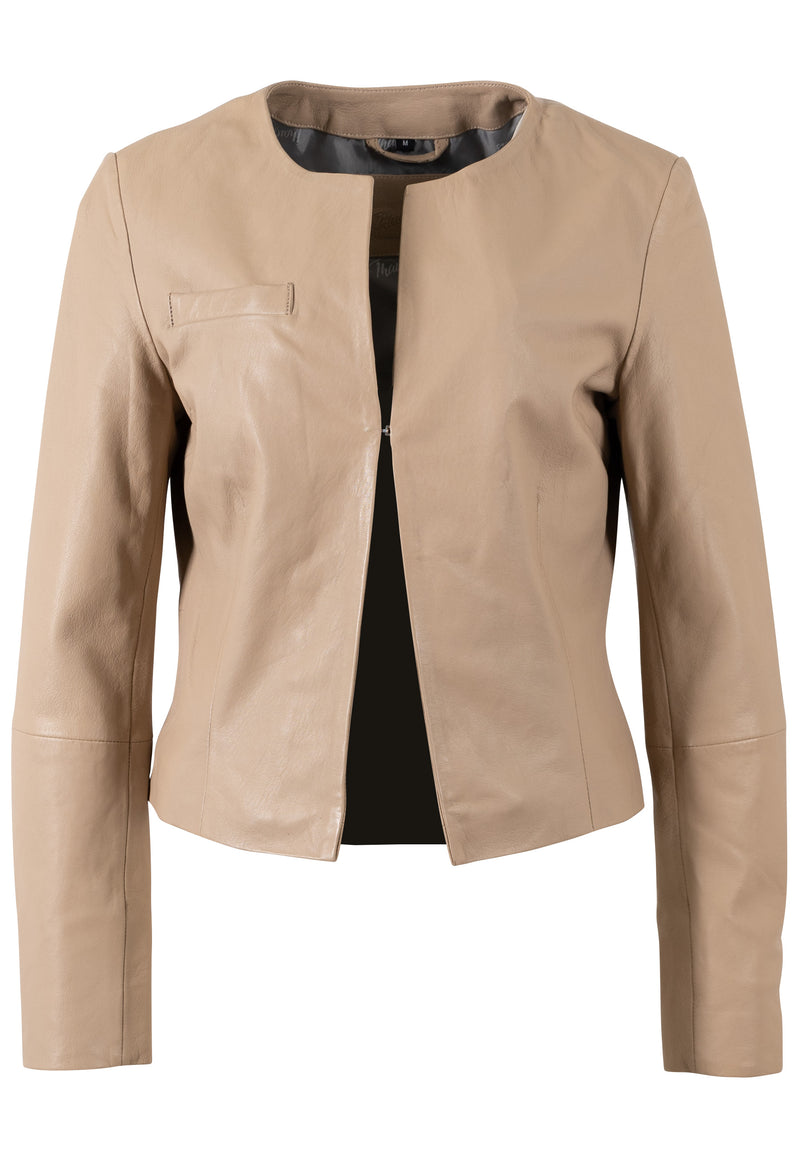 Lederjacke 1101-0780 light beige