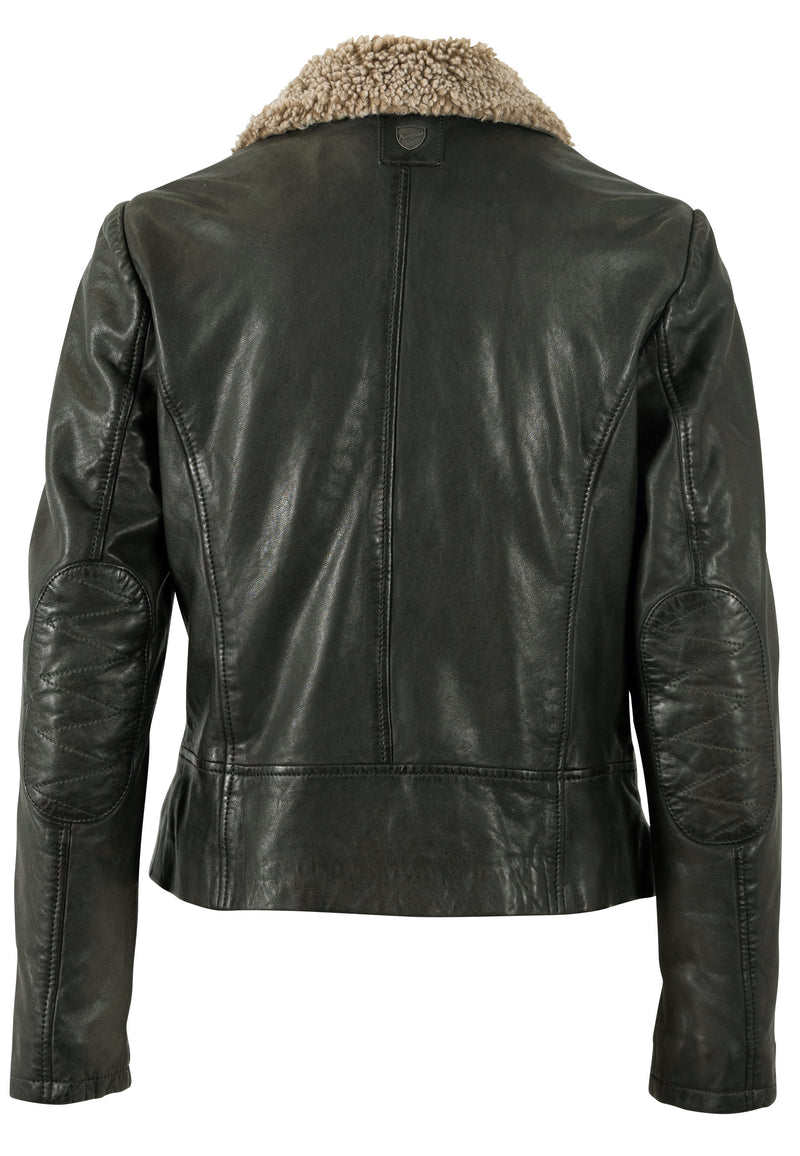Lederjacke 1101-0784 dark olive