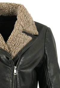 Lederjacke 1101-0784 dark olive