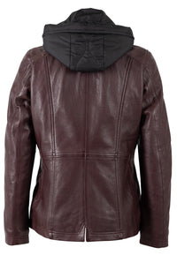 Lederjacke 1101-0785 burgundy