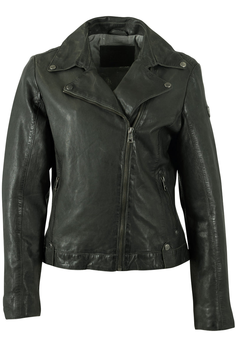 Bikerjacke 1101-0786 dark olive