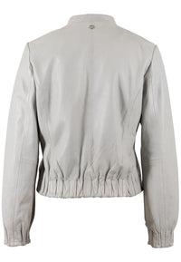 Lederjacke 1101-0790 silver grey