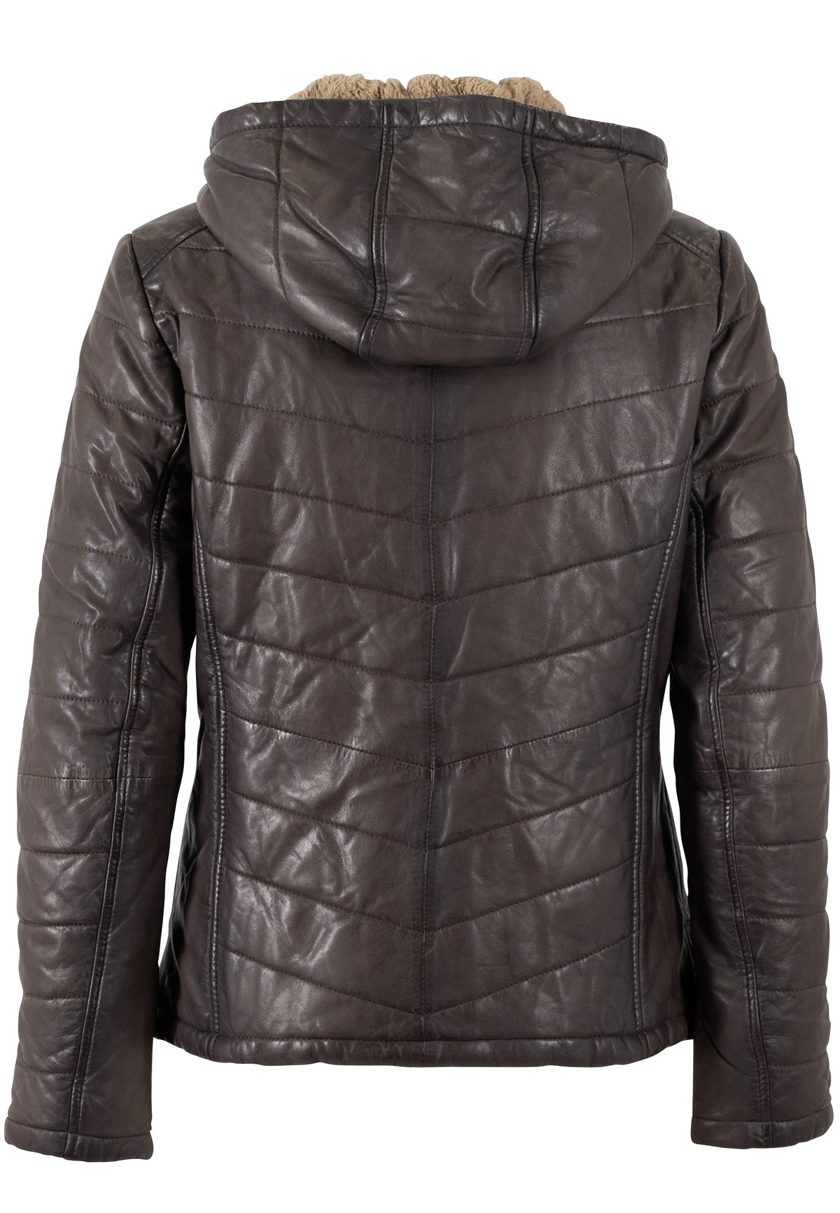 Lederjacke 1101-0799 dark taupe