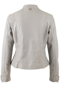 Lederjacke 1101-0801 silver grey