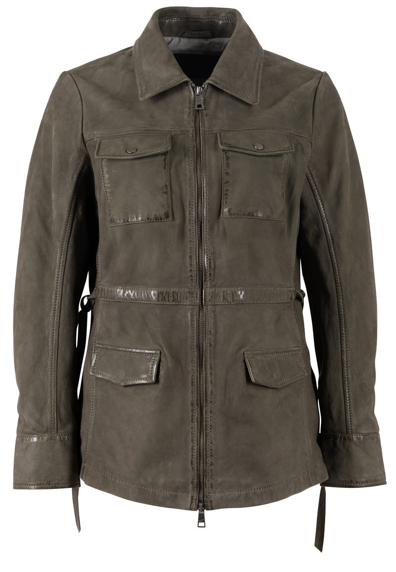 Lederjacke 1101-0804 olive
