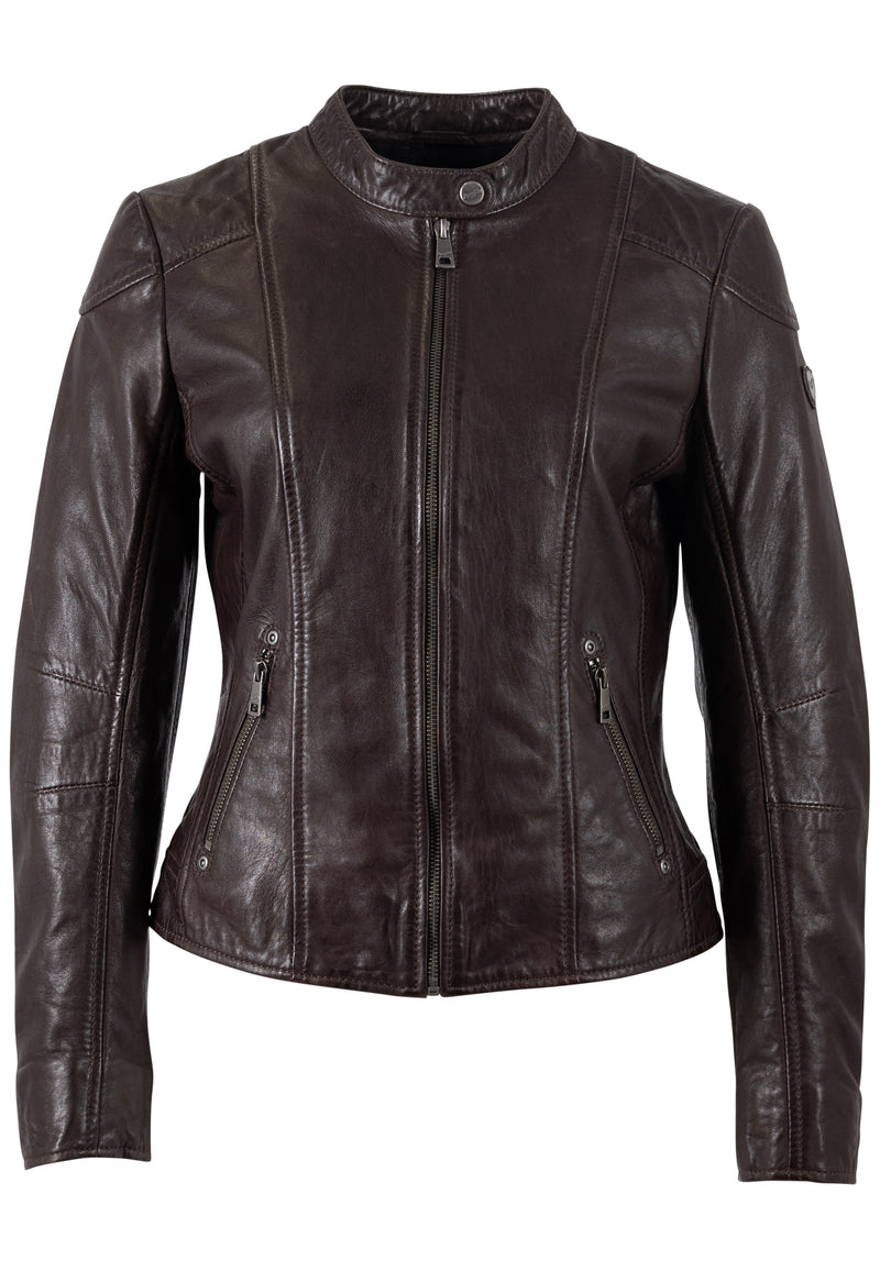 Lederjacke 1101-0836 dark brown 