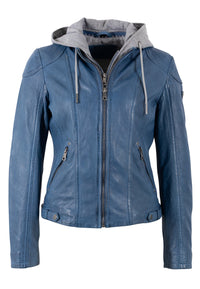 Lederjacke 1101-0894 blue