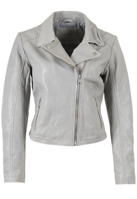 Bikerjacke 1101-0910 silver grey 