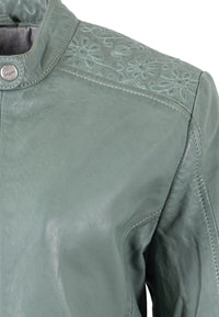 Lederjacke 1101-0911 frosty green