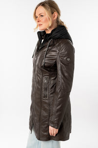 Ledermantel 1102-0025 dark brown