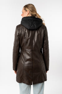 Ledermantel 1102-0025 dark brown