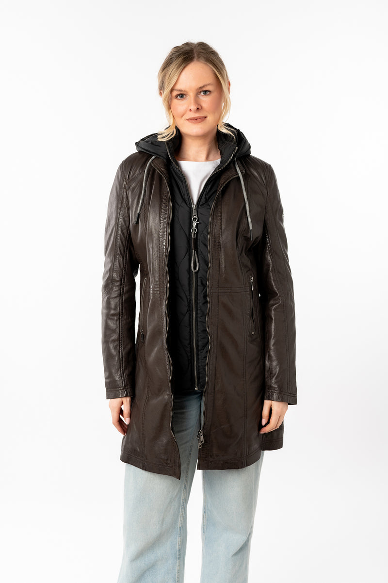 Ledermantel 1102-0025 dark brown