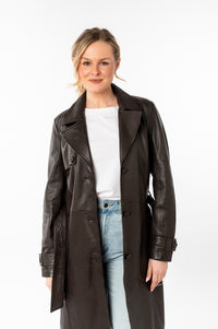 Ledermantel 1102-0026 dark brown