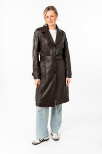 Ledermantel 1102-0026 dark brown