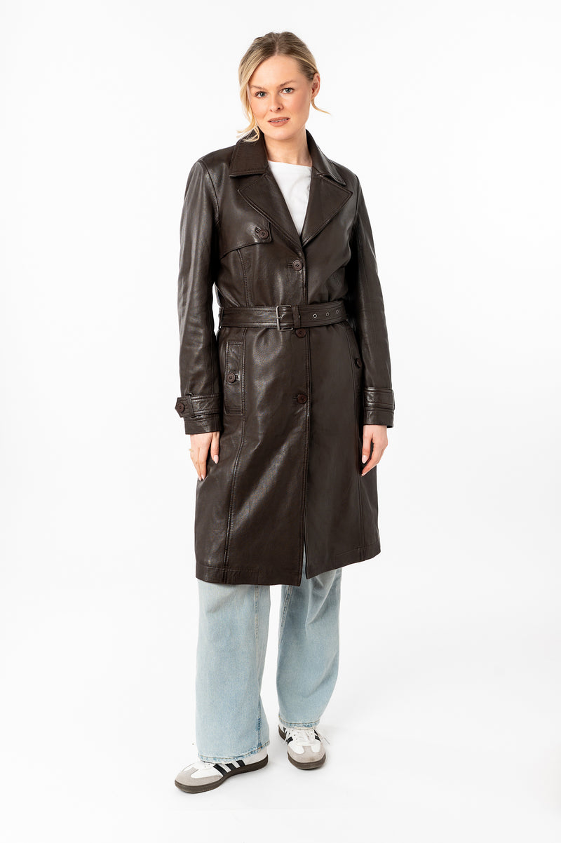 Ledermantel 1102-0026 dark brown