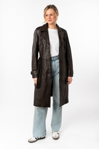 Ledermantel 1102-0026 dark brown