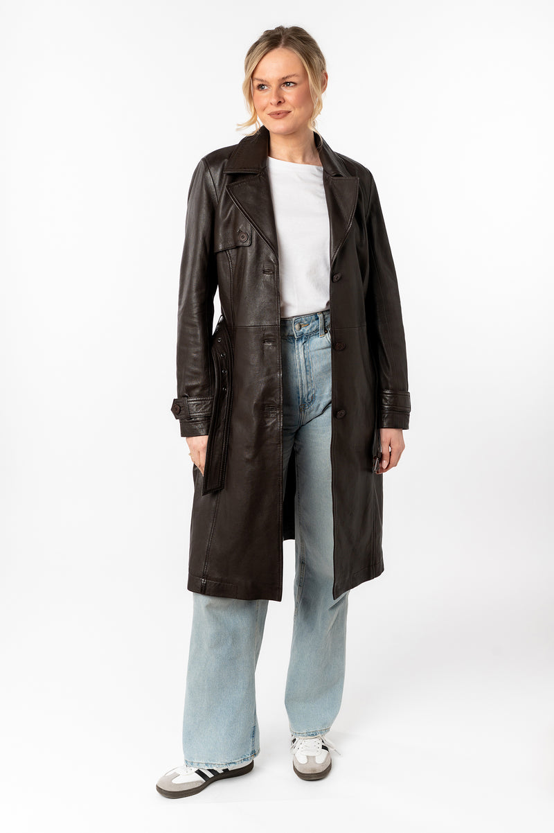 Ledermantel 1102-0026 dark brown