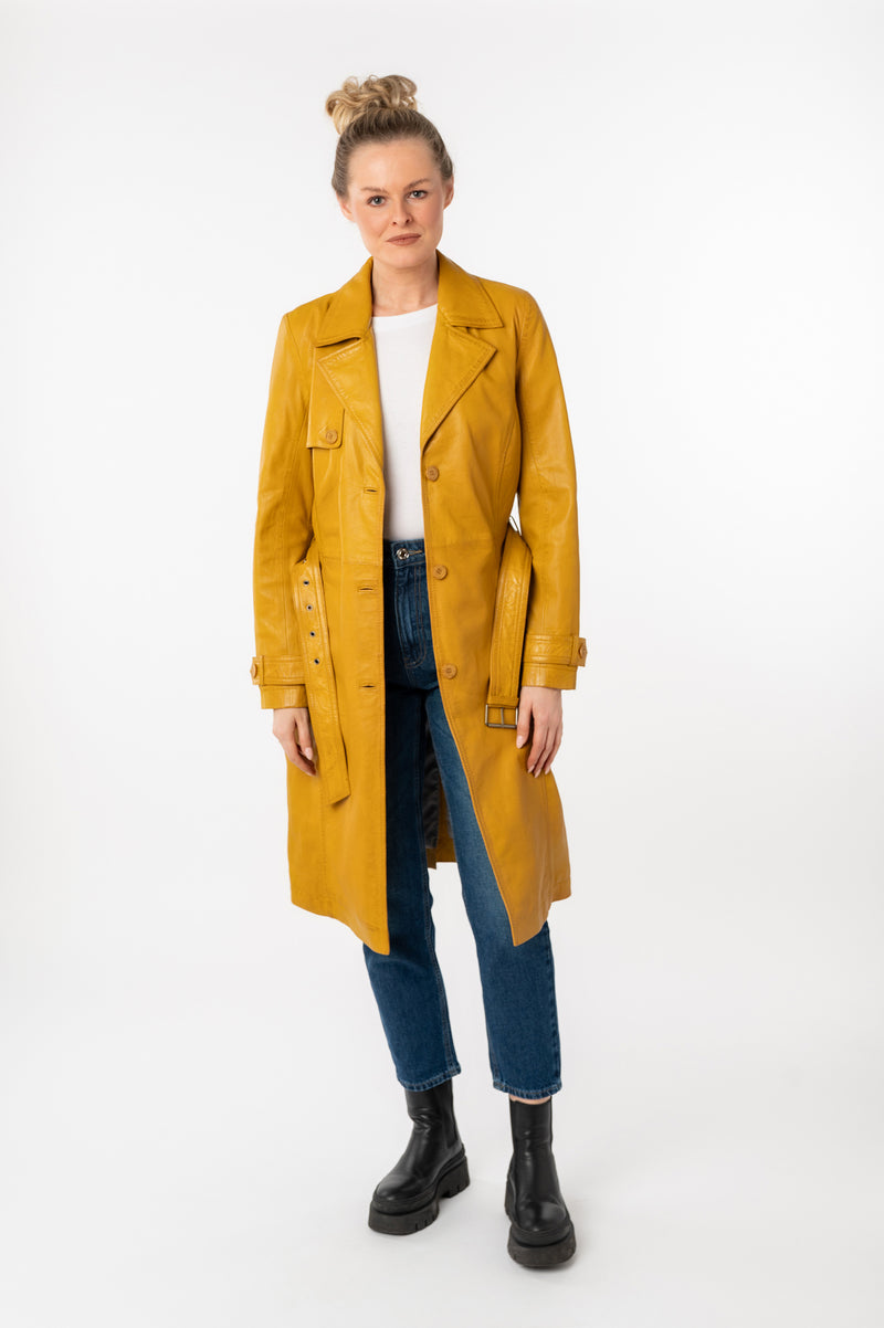 Ledermantel 1102-0026 dark yellow