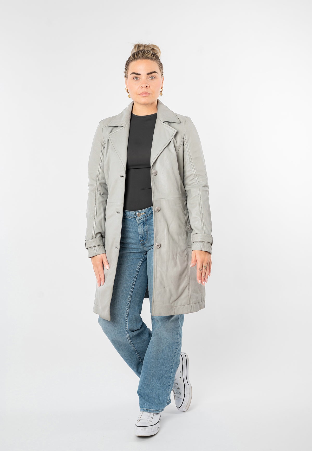 Mantel 1102-0034 silver grey