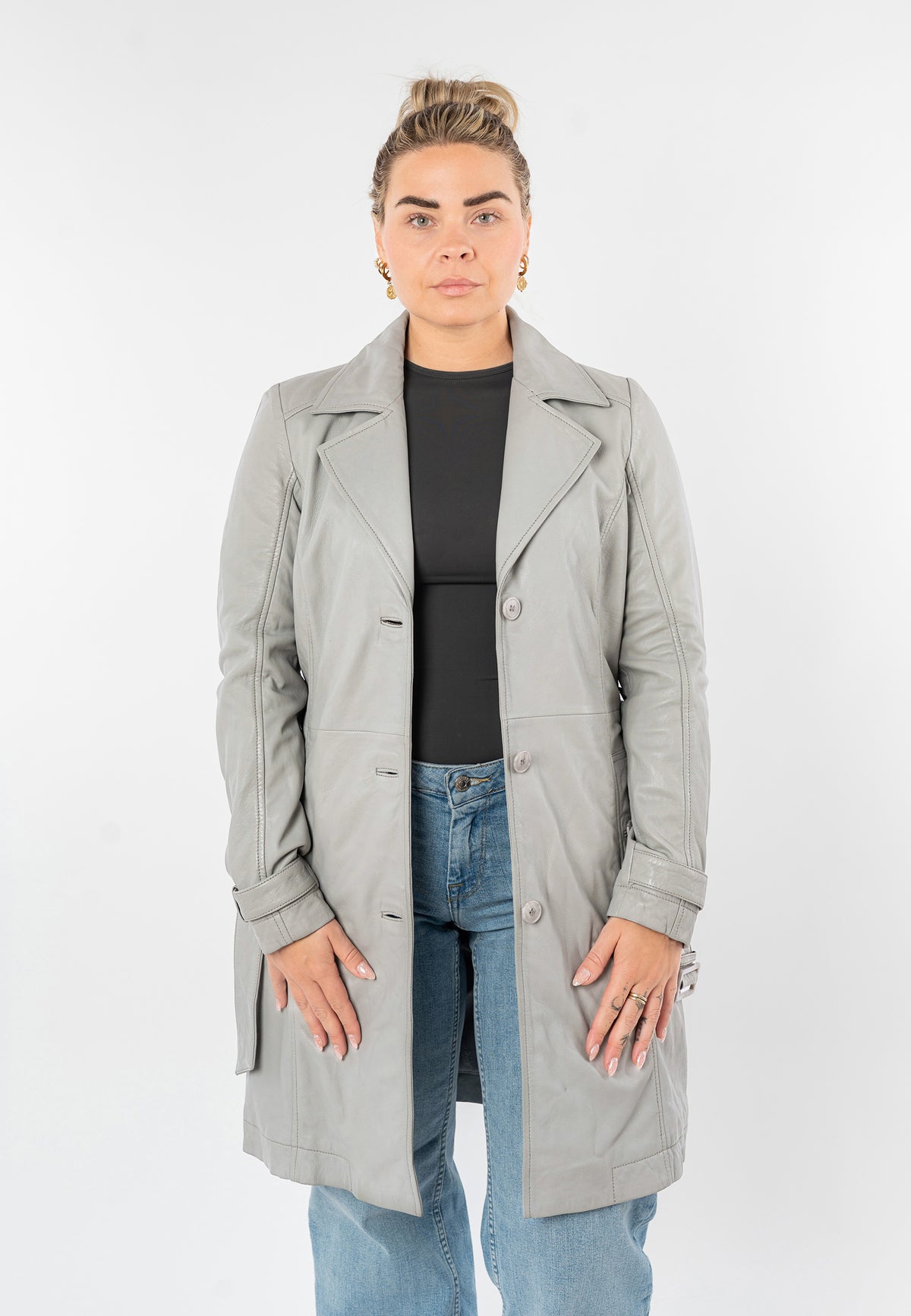 Mantel 1102-0034 silver grey