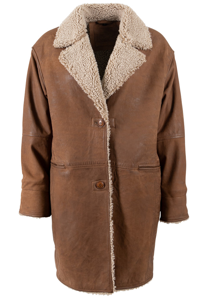 Ledermantel 1102-0020 camel