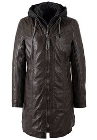 Ledermantel 1102-0025 dark brown