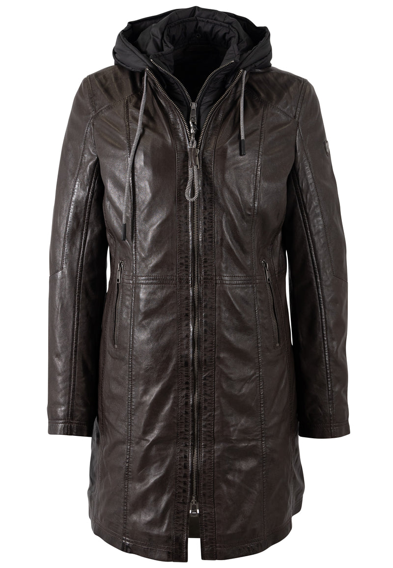 Ledermantel 1102-0025 dark brown