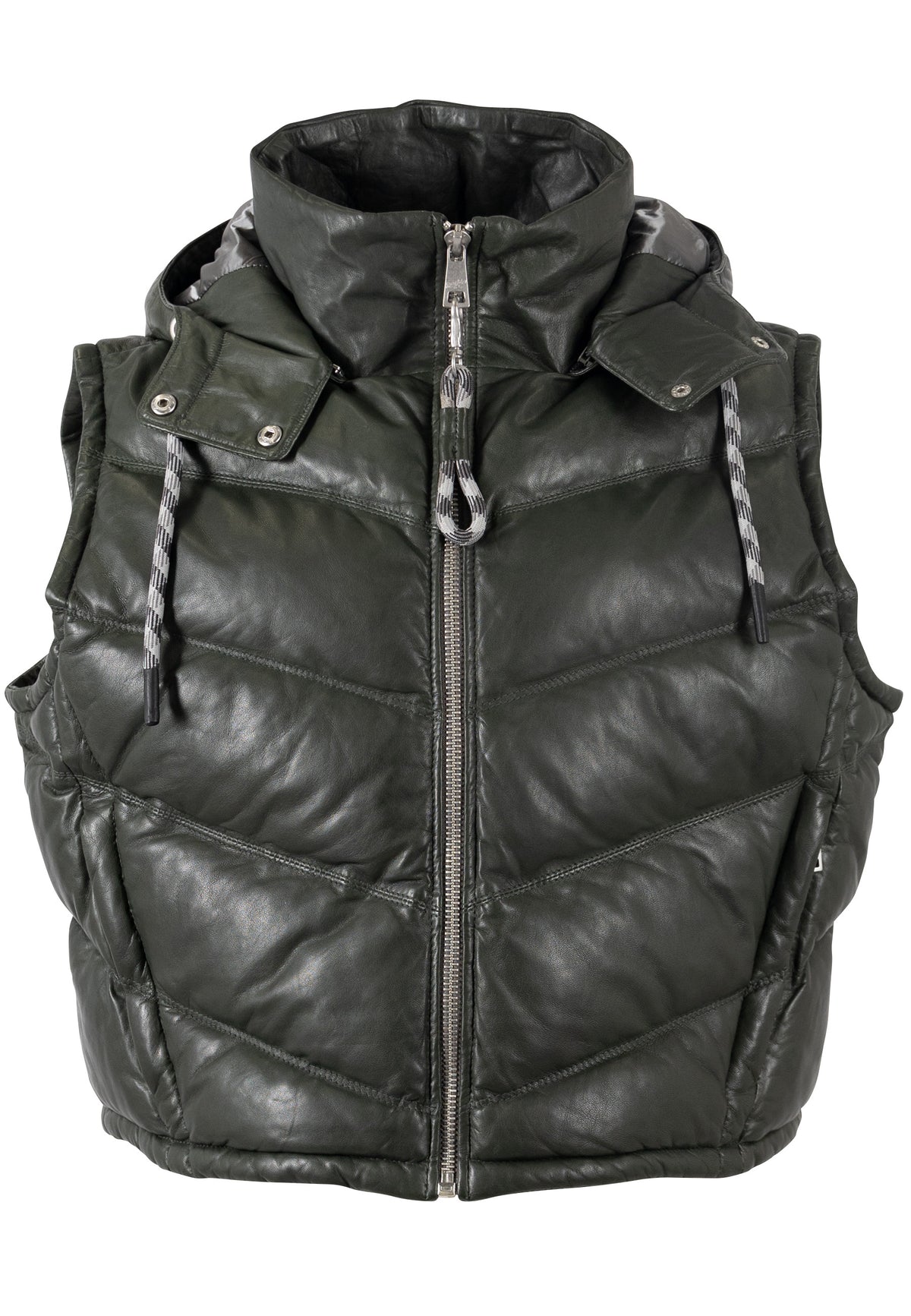 Lederweste 1104-0030 olive