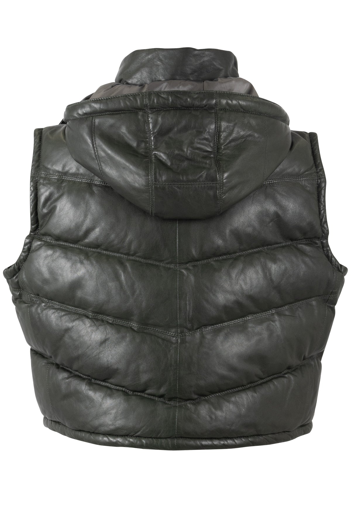 Lederweste 1104-0030 olive