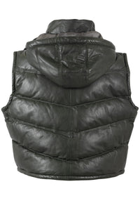 Lederweste 1104-0030 olive