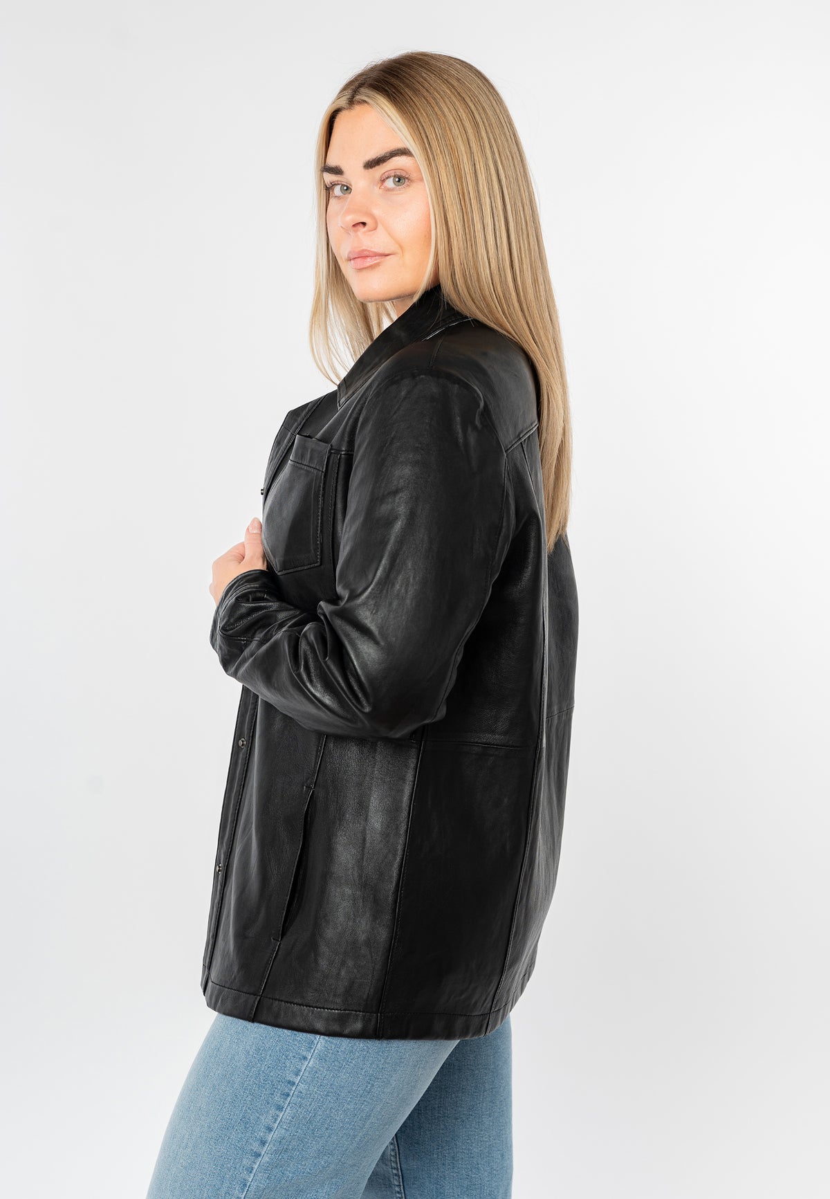 Lederhemd 1106-0012 black