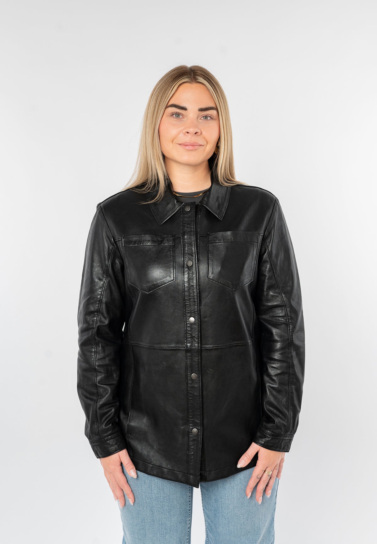 Lederhemd 1106-0012 black