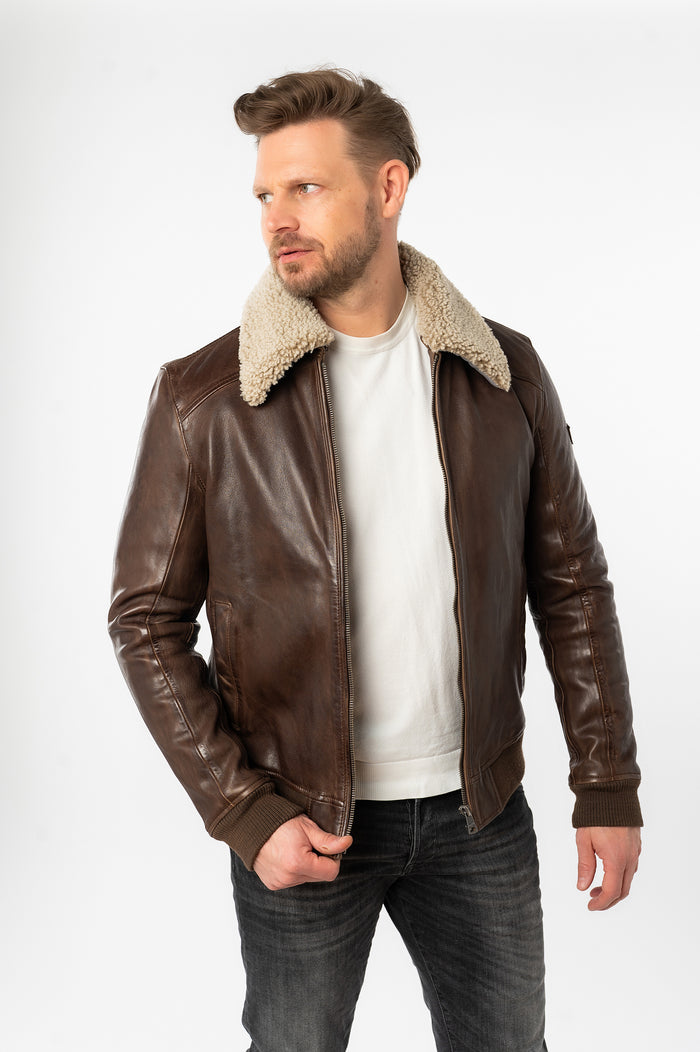 Lederjacke 1201-0773 brown