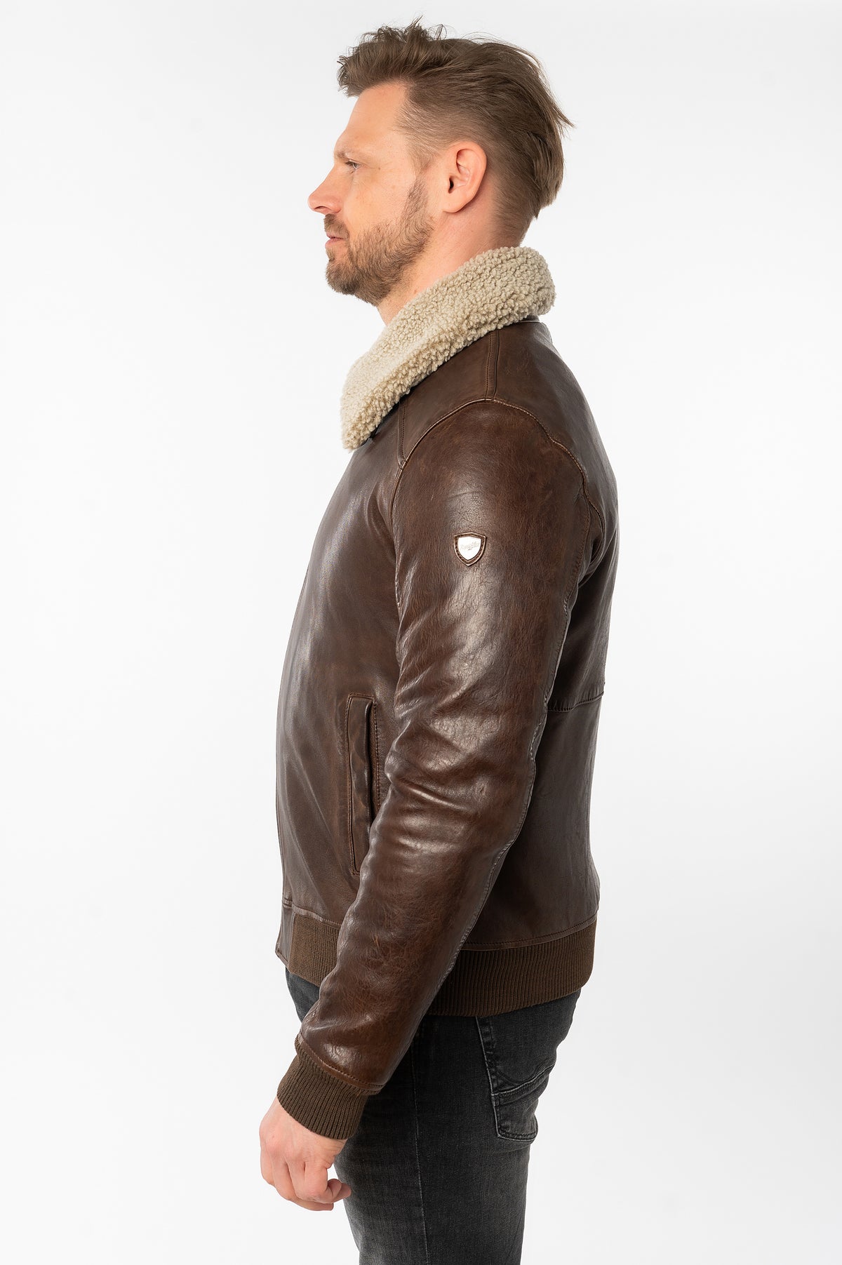 Lederjacke 1201-0773 brown