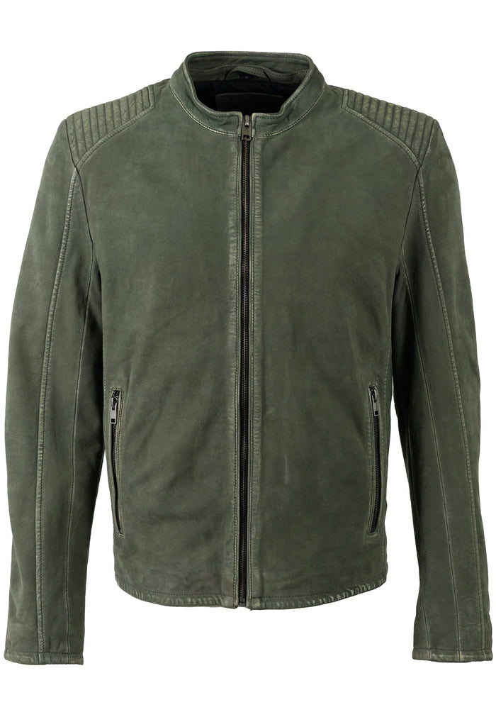Lederjacke 1201-0776 olive