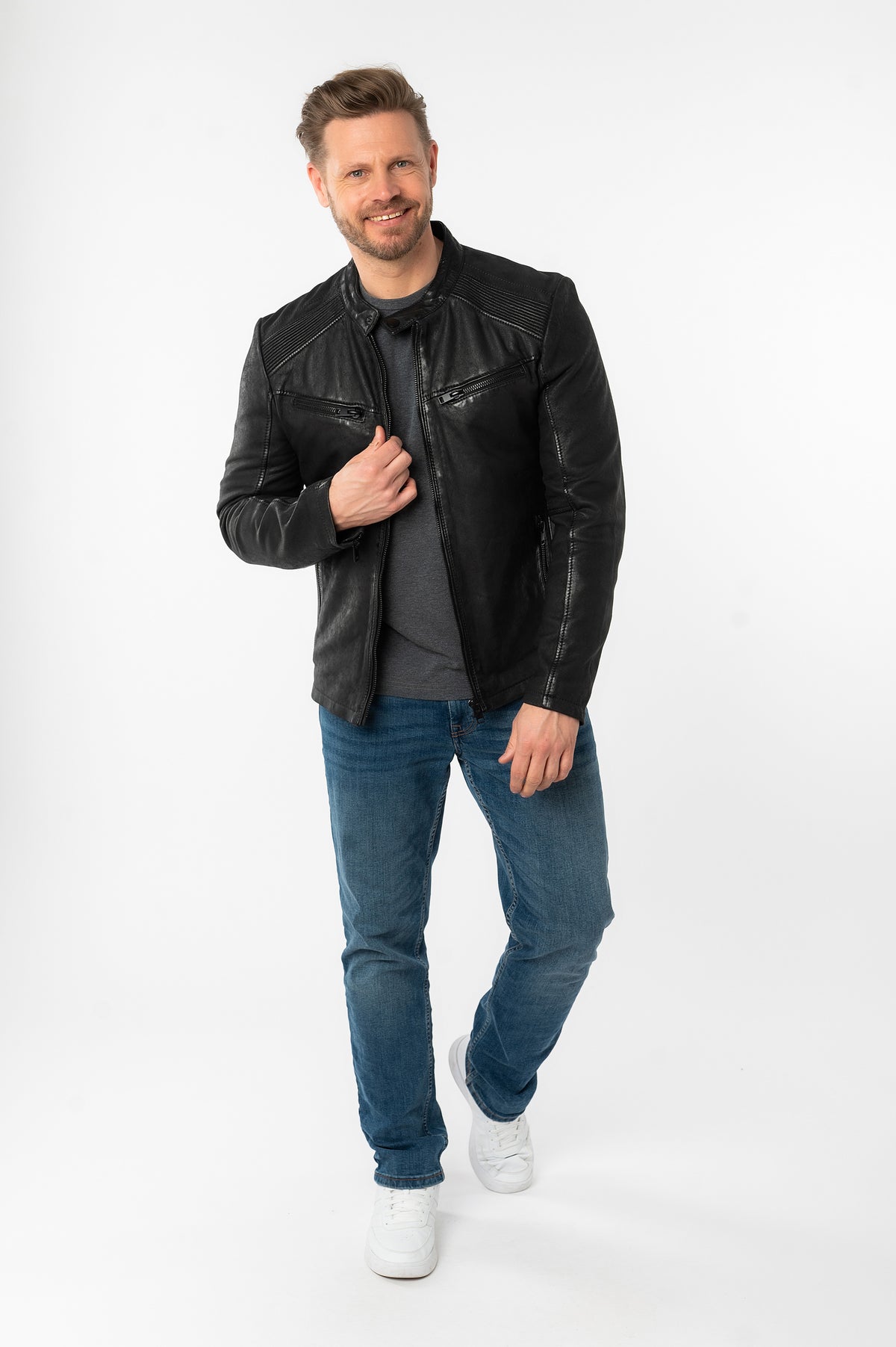 Bikerjacke 1201-0780 black