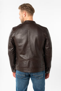Lederjacke 1201-0781 dark brown