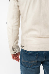 Bikerjacke 1201-0791 offwhite