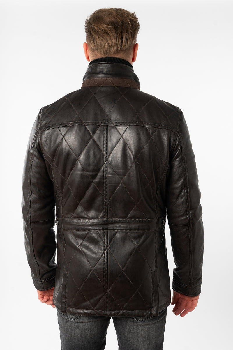 Lederjacke 1201-0792 dark brown