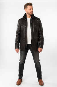 Lederjacke 1201-0792 dark brown
